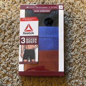 Brand new Reebok Men's Boxer Briefs - Black, Blue, Red. Size S